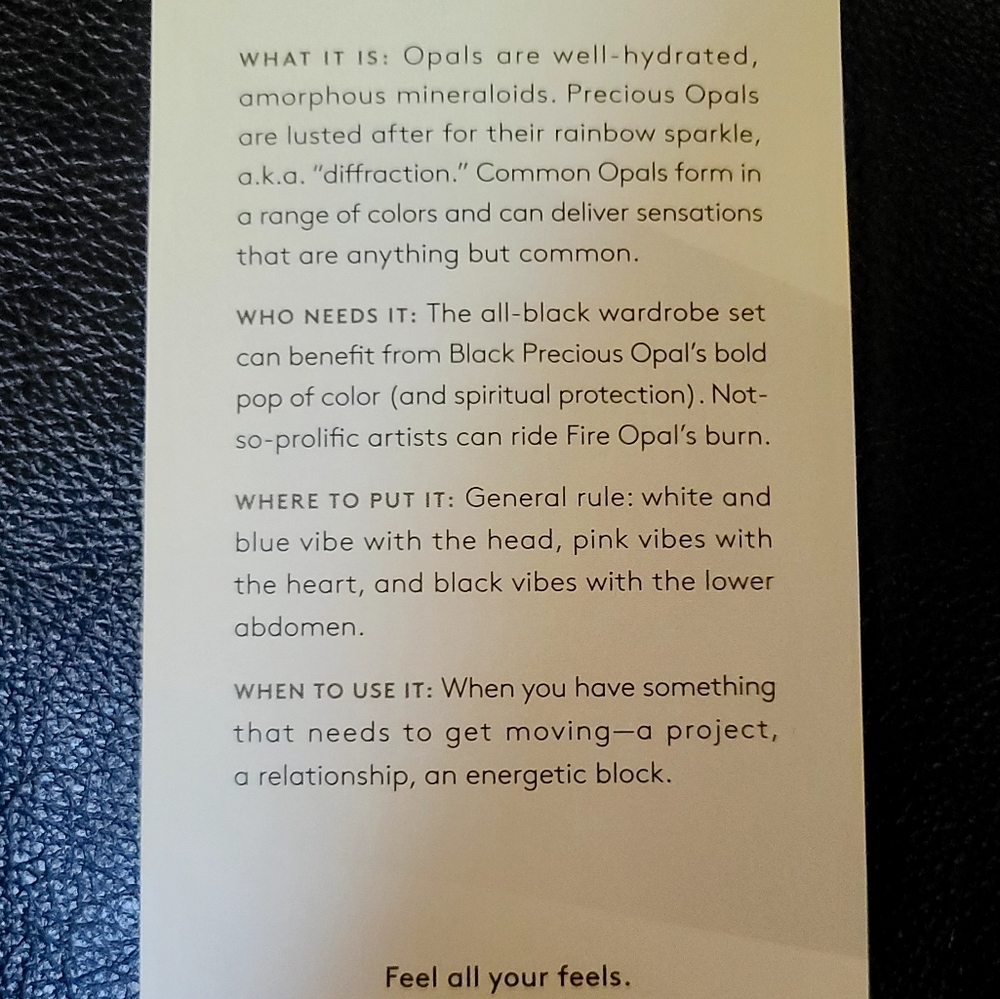 OPAL meaning use and care - Picture 2 of 6